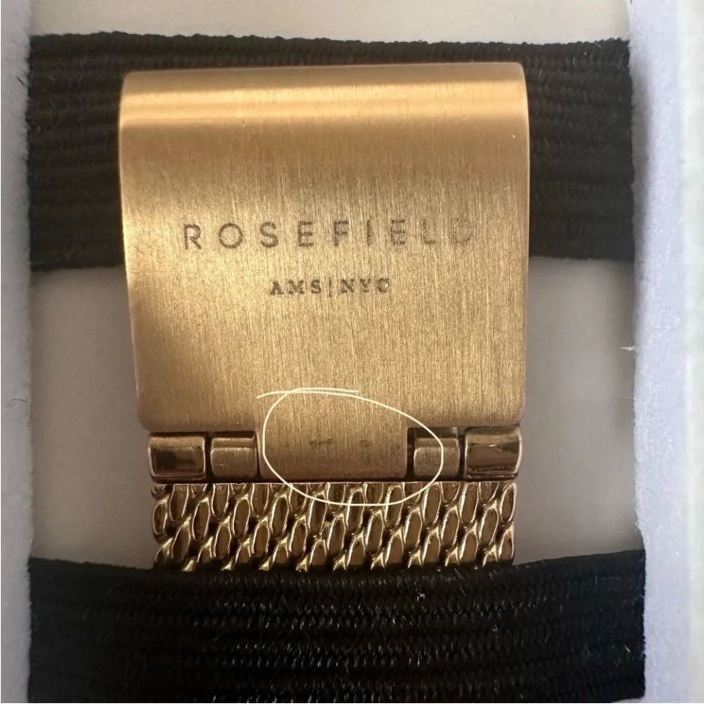 Rosefield Gold Mesh Boxy Watch - Picture 12 of 12